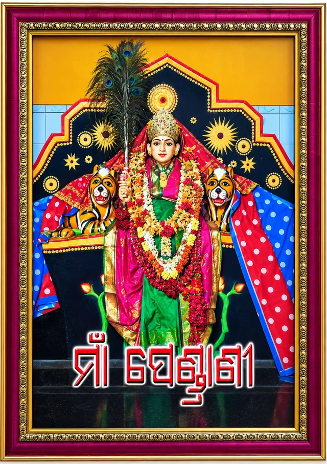 Maa Pendrani ready framed photo front view